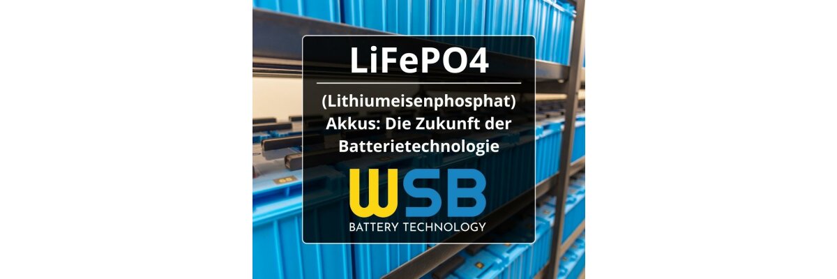 LiFePO4 (Lithiumeisenphosphat) Akkus: Die Zukunft der Batterietechnologie - LiFePO4 (Lithiumeisenphosphat) Akkus: Die Zukunft der Batterietechnologie