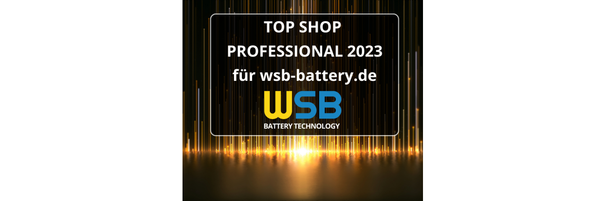 TOP SHOP PROFESSIONAL 2023 im B2B-Bereich - TOP SHOP PROFESSIONAL 2023 im B2B-Bereich