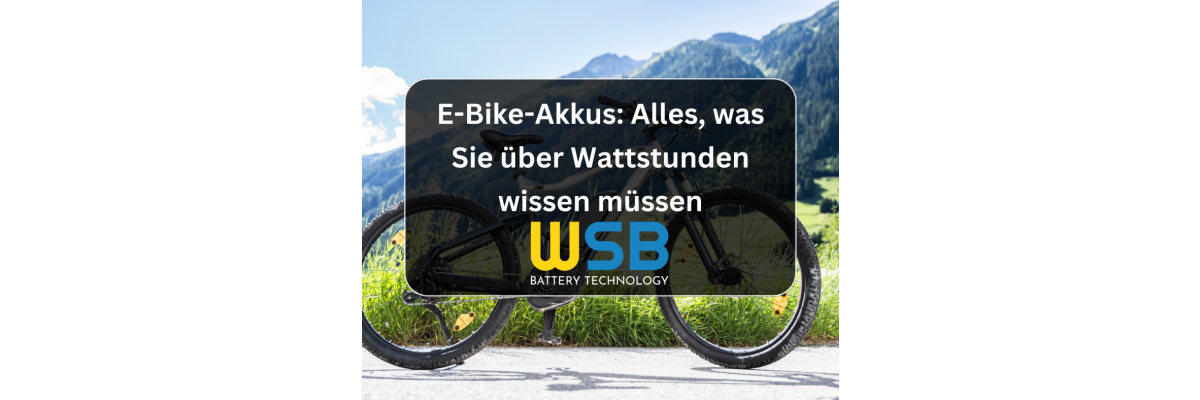 E-Bike-Akkus Alles, was Sie über Wattstunden wissen müssen - E-Bike-Akkus Alles, was Sie über Wattstunden wissen müssen