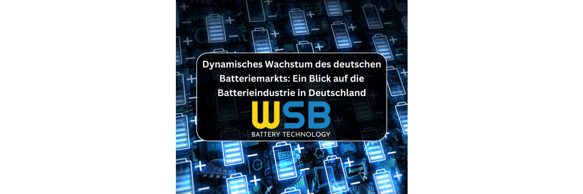 Dynamisches Wachstum des deutschen Batteriemarkts: Ein Blick auf die Batterieindustrie in Deutschland - Dynamisches Wachstum des deutschen Batteriemarkts