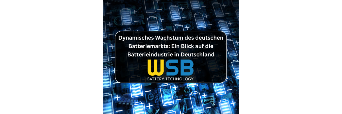 Dynamisches Wachstum des deutschen Batteriemarkts: Ein Blick auf die Batterieindustrie in Deutschland - Dynamisches Wachstum des deutschen Batteriemarkts