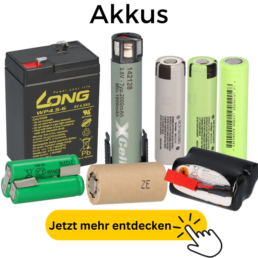 Hochwertige Akkus & Batterien online kaufen