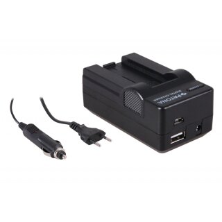 4 in 1 Ladegerät f. Casio CNP-50 Exilim EXV7 EX-V7 EXV8 EX-V8