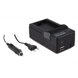 PATONA 4-in-1 Kamera-Akkuladegerät für Canon BP-110 Legria HF 206 HF 28 HF R26