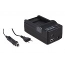 4 in 1 Ladegerät f. Sanyo DB-L40A L20A Xacti DMXC1...
