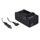4 in 1 Ladegerät f. Panasonic BCL7 Lumix F5 FH50...