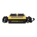 PATONA Dual LCD USB Ladegerät für Oregon ICP103446 Scientific ATC9K