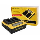 Dual LCD USB Ladegerät f. Panasonic DMW-BLJ31 Lumix...