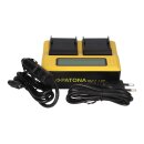 PATONA Dual LCD USB Ladegerät für Canon BP-A30 EOS C200 C200B C200 PL C300 Mark II XF705 CA-CP200L