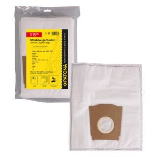 PATONA 10 Staubsaugerbeutel mehrlagig Vlies inkl. Microfilter f. Bosch Type A,B,C