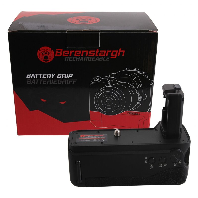 Berenstargh Batteriegriff für Sony A7 II, A7M2 A7R2 VG-C2EMRC für 2 x NP-FW50 Akkus inkl. Fernbedienung