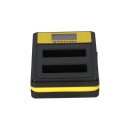 PATONA Smart Dual LCD USB Ladegerät für Olympus PS-BLS1