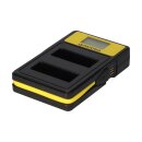 PATONA Smart Dual LCD USB Ladegerät für Olympus PS-BLS1