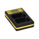 PATONA Smart Dual LCD USB Ladegerät für Sony...