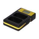 PATONA Smart Dual LCD USB Ladegerät für Sony NP-FZ100 NPFZ100 A7 III A7M3 Alpha 7 III A7 R III A7RM3 Alpha 7 R III A9 Alpha 9