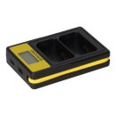 PATONA Smart Dual LCD USB Ladegerät für Sony NP-FZ100 NPFZ100 A7 III A7M3 Alpha 7 III A7 R III A7RM3 Alpha 7 R III A9 Alpha 9