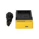 PATONA Slim Micro-USB Ladegerät für Nikon EN-EL9 D40 D40x D5000 D60