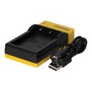 PATONA Slim Micro-USB Ladegerät für Nikon EN-EL9 D40 D40x D5000 D60