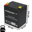 Multipower Blei-Akku MP 5,4 -12 Pb 12V 5,4Ah