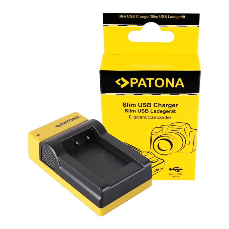 PATONA Slim Micro-USB Ladegerät für Sony NP-BX1 BX BX1 NP-BX1 Cybershot DSC HX300 DSC