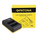 Dual LCD USB Ladegerät f. Canon LP-E8 550D 600D 650D...