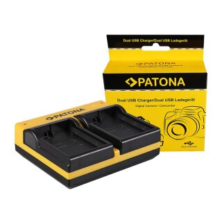 PATONA Dual Ladegerät für Nikon EN-EL14 CoolPix D3100 D3200 D5100 D5200 P7000 P7100 P7700