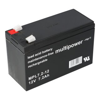 Multipower Blei-Akku MPL7,2-12 12V 7,2Ah Pb