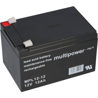 Multipower Blei-Akku MPL12-12 12V 12Ah Pb