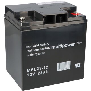 Multipower Blei-Akku MPL28-12 12V 28Ah Pb