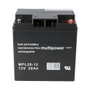 Multipower MPL28-12 AGM Longlife-Bleiakku 12V 28Ah...