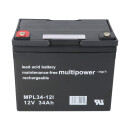 Multipower Blei-Akku MPL34-12 12V 34Ah Pb