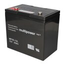 Multipower Lead battery mpl55-12 12v 55Ah Pb