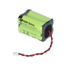 Notleuchten-Akku 4,8V 400mAh NiMH F2x2 Molex 51021