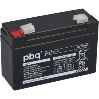Blei Akku 4 Volt 3,5 Ah kompatibel Halo4 Eisemann HS10 074550 Acculux SL5 SL6
