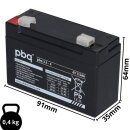 Lead battery 4 Volt 3,5 Ah compatible Halo4 Eisemann hs10...