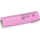 Samsung INR 18650 30Q Akku 3,7V Li-Ion 3000 mAh 15A mit U Lötfahne