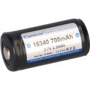 Keeppower 16340 3,6V 700mAh Akku (geschützt) - 4A