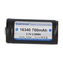 Keeppower 16340 3.6v 700mAh battery (protected) - 1.4a