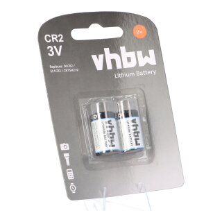 2er Blister CR2 Photo Lithium Batterie CR17355 DLCR2 EL1CR2 CR15H270