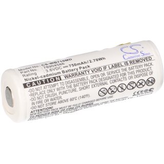 Akku kompatibel Cardinal Medical CJB-191 3,6V 750mAh NiCD