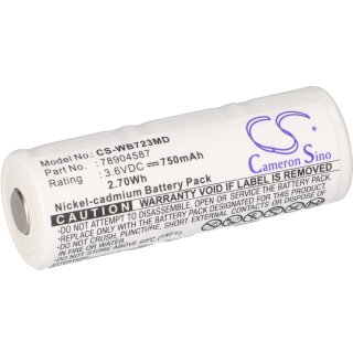 Akku für Cardinal Medical CJB-723 3,6V 750mAh NiCD