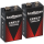 2x Kraftmax Lithium 9V Block Hochleistungs- Batterien für Rauchmelder Feuermelder