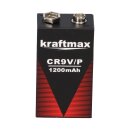 8x Kraftmax Lithium 9v Block High Performance Batteries for Smoke Detector Fire Alarm - 10 Years Battery Life