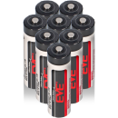 8x EVE ER14505 AA Lithium-Thionylchlorid 3,6V 2400mAh...