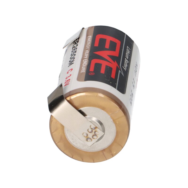 EVE Lithium Batterie ER26500M C 3.6V 6000 mAh LiSOCI2 U Lötfahne