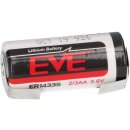EVE Lithium Batterie ER14335 2/3AA 3.6V 1-2Ah LiMnO2 LF U