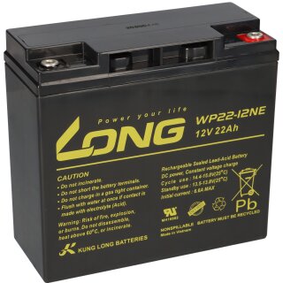 Kung Long Akku 12V 22A Bleibatterie WP22-12NE Zyklenfest