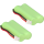 2x Akku kompatibel Siemens A120 / A140 Gigaset 700mAh 2.4V