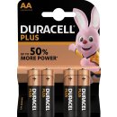 4x Duracell MN1500 AlMn Plus Power Mignon AA Batterie