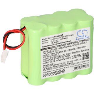 Akku kompatibel Visonic 0-100459 u.a. wie 0-9912-L u.a. 2000mAh